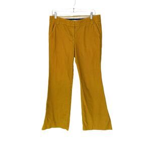 J.Crew Corduroy Pant Yellow Gremlincore City Fit Bootcut Casual Everday Size 8